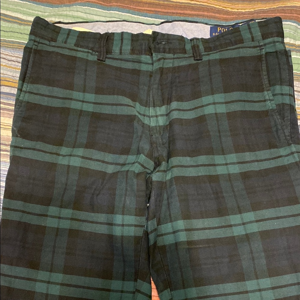 Ralph Lauren Green Plaid Men's Pants